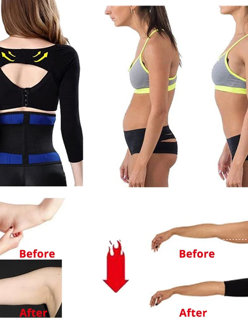 Load image into Gallery viewer, Arm Slimming Back Posture Corrector Arm Shaping Sleeves Fat Reduction for Women Back Support Humpback Prevent Arm Shaper Control
