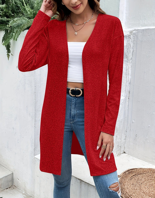 Load image into Gallery viewer, Women&#39;s Fashion Solid Color Cardigan Loose Shawl Top
